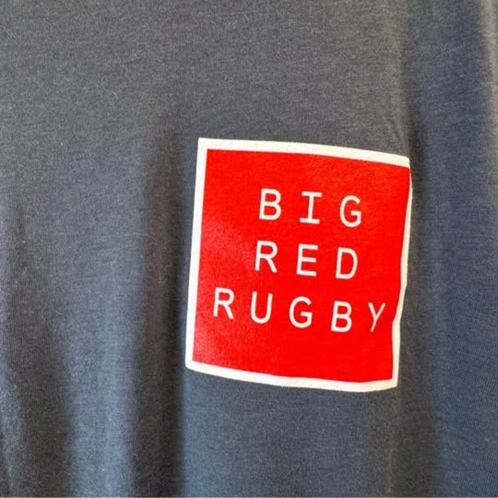 District Big Red Rugby T-Shirt Size 3XL
